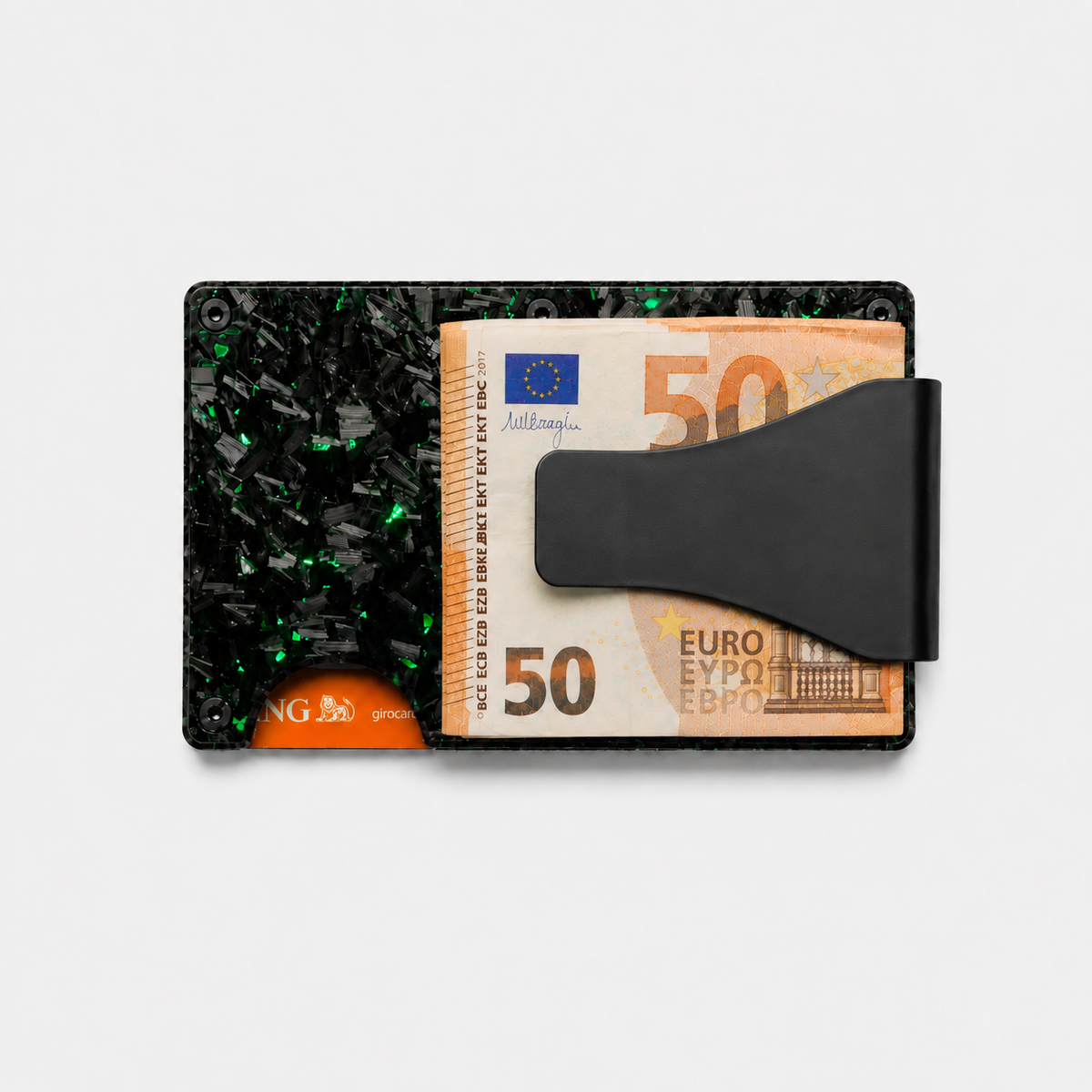 FORGE-GLOSS-CARBON-WALLET-BACK-GROEN
